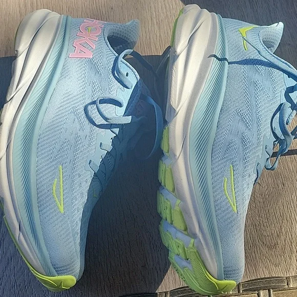 Hoka Blue and Yellow Women's Sneakers - Picture 4 of 4